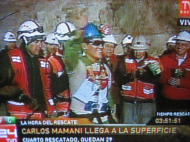 minero Boliviano Carlos Mamani alegría