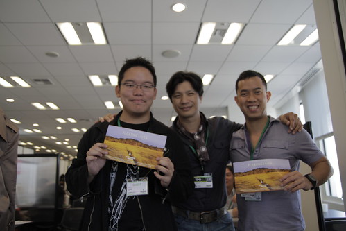 Dustin Nguyen, Ming Jin and I, between TGP meetings