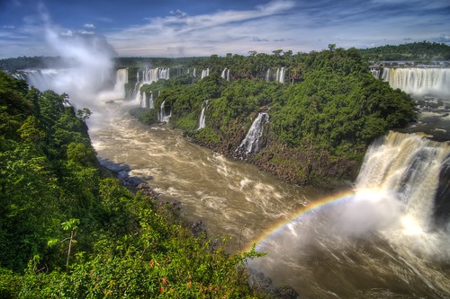 Rainbow on the Iguassu River