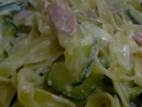 Bacon and Courgette Pasta