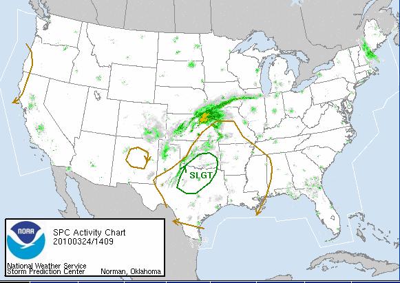 Severe wx Wed 24 Mar 2010
