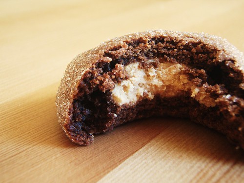 peanut butter stuffed chocolate cookies - 49