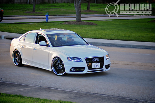 The guy with the Super Slammed Audi A4 That's him riding high