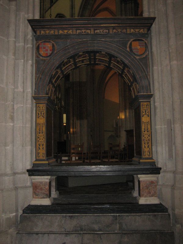 The cenotaph of bishop Joris van Egmond. Domkerk church, Utrecht.