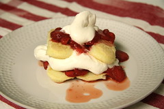 Ladyfingers with Strawberries and Whipped Cream