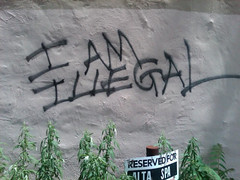 I Am Illegal Graffiti