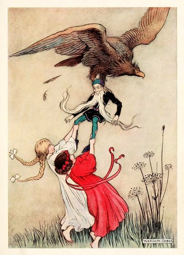 012-Blanca Nieve y la Rosa Roja-The fairy book  the best popular fairy stories -Goble Warwick 1913