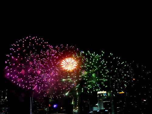 New Year 2010 Fireworks, Singapore