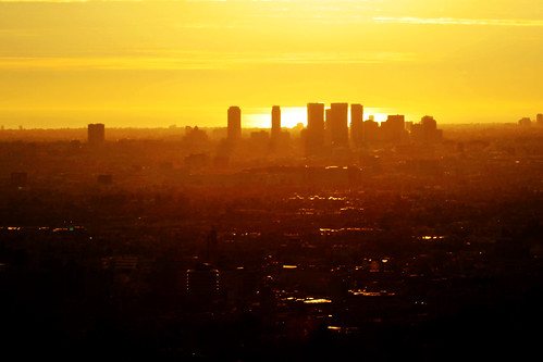 LA at sunset