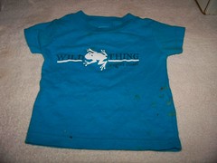 How to make a pet shirt from a baby shirt 1