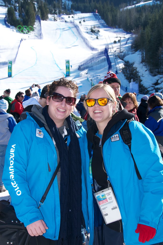 Diane and Dorothy at Women's Super G at Whistler Creekside