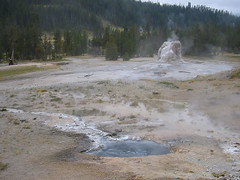 An unconventional look at Lone Star from the hot spring area.  Laurie took a photo in this general area last year.