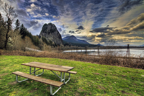 Beacon Rock State Park 2 - Washington - HDR (by David Gn Photography)