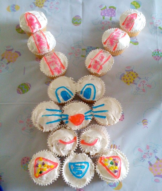 cute easter bunny cupcakes. Easter bunny cupcake cake