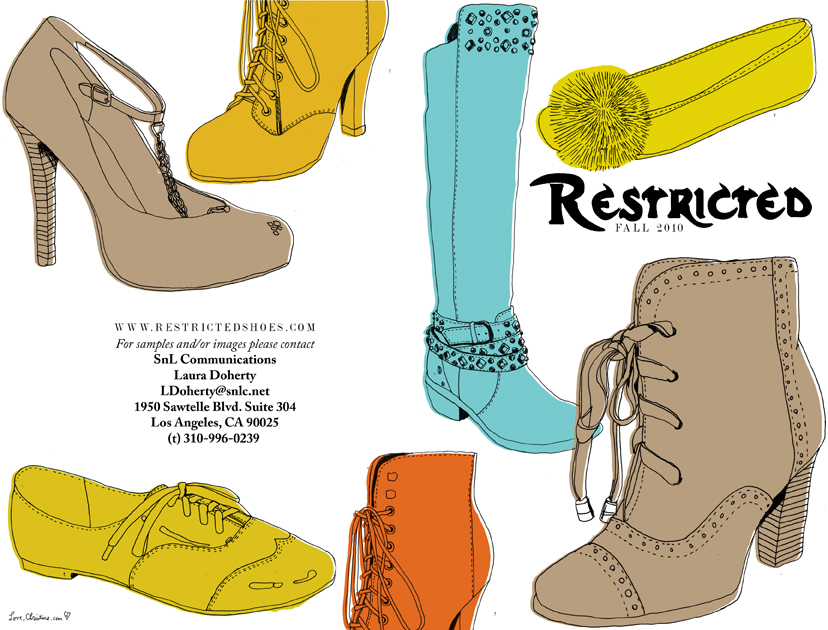 RESTRICTED SHOES LOOKBOOK COVER
