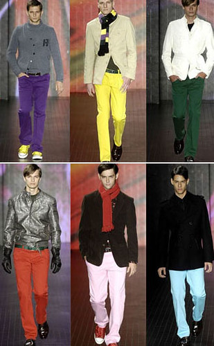 calças coloridas fotos