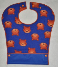 Tiger Toddler Pocket Bib with PUL backing - second quality