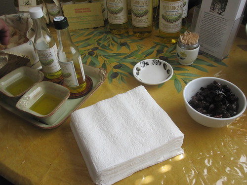 Olive oil tasting at Homewood