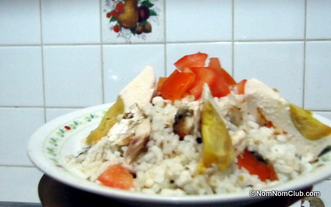 My Hardwork: Bangus Rice with Salted Egg and Garlic