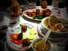Remnant of ngor hiang and fish maw soup, Beng Hiang Restaurant