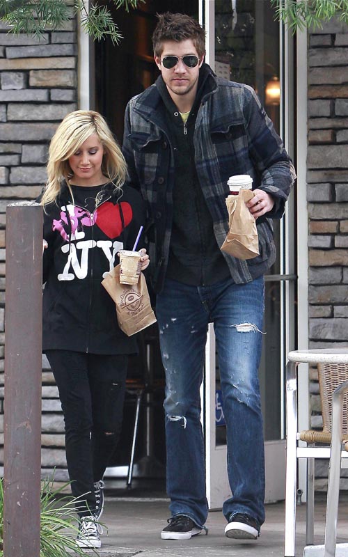 Ashley Tisdale And Scott Speer Out Getting A Coffee In Toluca Lake