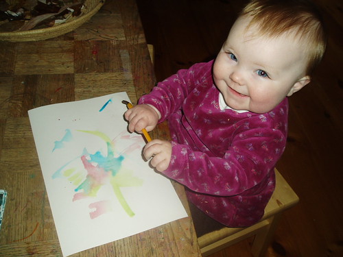 Lucy's first painting
