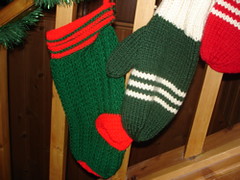 Stocking and Mitten green