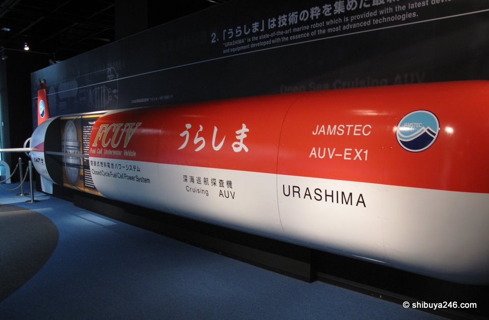 URASHIMA is Mitsubishi's marine robot.
