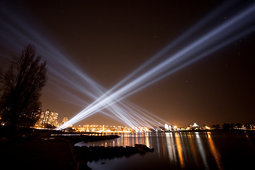 Vectorial Elevation Light Show in English Bay