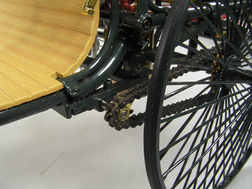 1885 Benz Patent Motorwagen. The Karl Benz Patent Motorwagen (or motorcar), built in 1885, is widely regarded as the first automobile, that is, a vehicle designed to be propelled by a