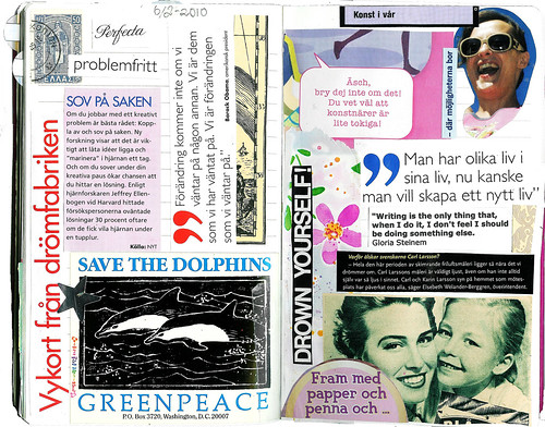 Diary collages February 2010