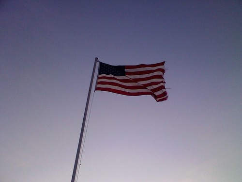 Theres just something I love about an American Flag against a clear blue sky.