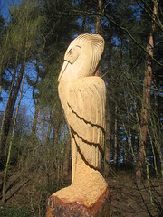 Errington Woods Heron Carving