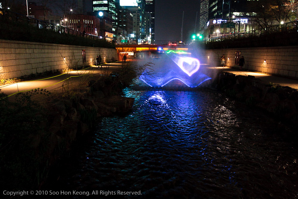 From Seoul with Love @ Cheonggye Stream. Seoul, Korea
