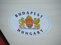 Budapest Sticker in City Creek Canyon