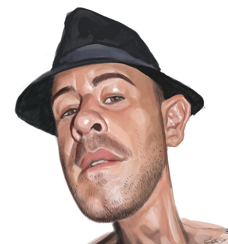 digital caricature of Erick Lebreton - 4
