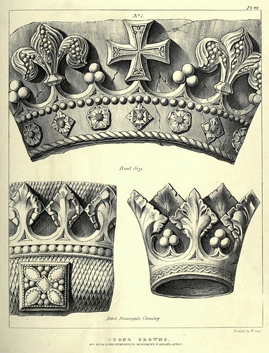 023-Coronas de piedra- Abadia de St Alban's-Gothic ornaments…1854- Augustus Pugin