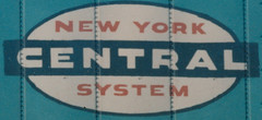 New York Central Railroad cigar band logo. Used from the late 1950's until the 1968 merger with the Pennsylvania Railroad that created the Penn Central Railroad. From the internet.