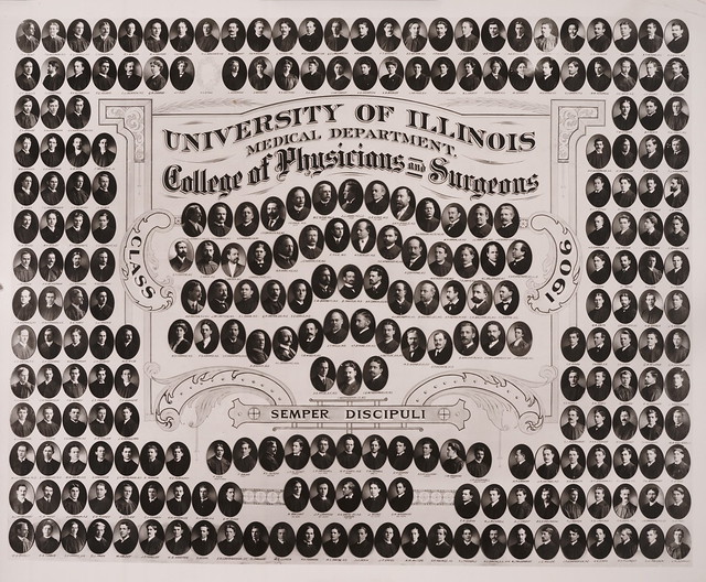 1906 graduating class, University of Illinois College of Medicine by UIC Digital Collections