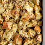Roasted Chestnut and Sausage Dressing