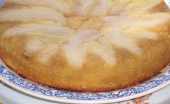 Butterscotch Pear Upside-down Cake