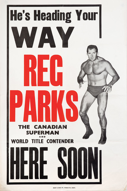 wrestling poster, reg parks