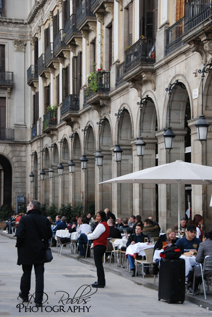 Placa Reial at lunch