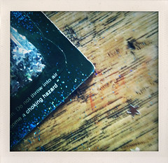 glitter box spilt on a table