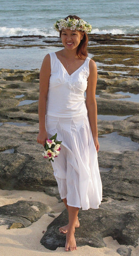 Kaimana Beach Wedding Dress Two Piece model