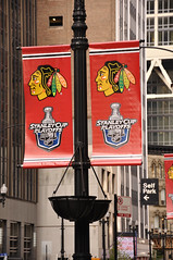 Blackhawks Championship Banners 2010