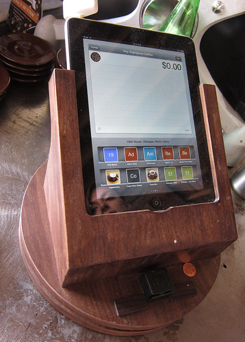 Wooden iPad Holder For Square