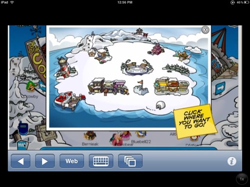 Club Penguin on the iPad via Cloud Browse