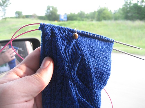 Knitting on the road