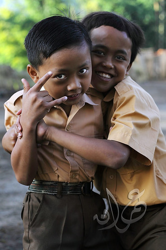 School kids of Blawan, Sempol, Bondowoso, East Java, Indonesia